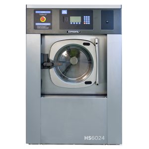 Lavadora industrial de 24 kg con calefaccionamiento eléctrico, 99 programas y 400G de extracción